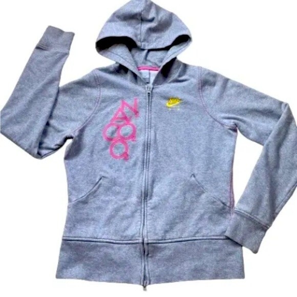 VTG Rare LIMITED EDITION  Nike “Celebration of Air” Hoodie Zipper Gray Juniors L - Picture 1 of 12